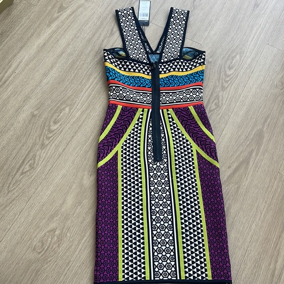 BCBC MAX AZRIA SUPER SEXY DRESS- MULTI-COLOR NWT’s. WOMENS - XXS - Picture 9 of 17